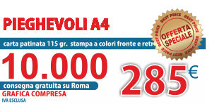 Stampa Pieghevoli a4 scontati a roma